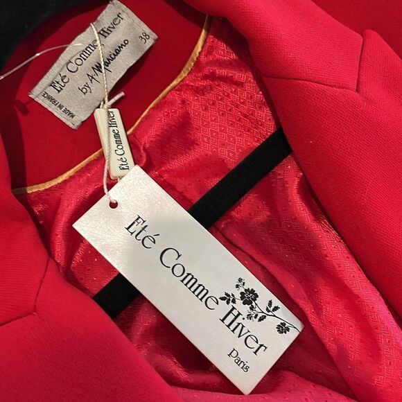 Ete Comme Hiver Paris Red Blazer NWT - small ($400) - Picture 10 of 14